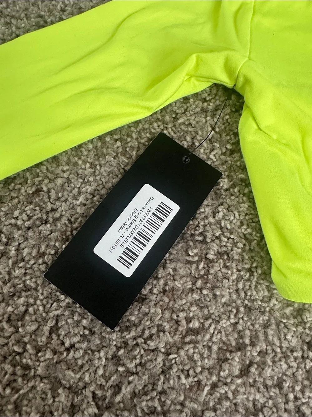 BNWT Five the label electric yellow long sleeve dance top YL